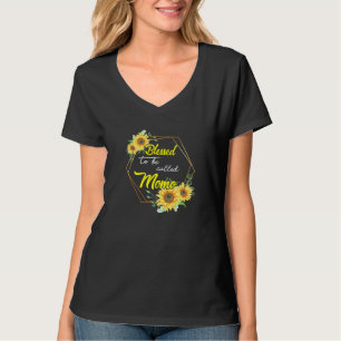 Blessed To Be Called Momo Sunflower Momo Mothers d T-Shirt