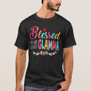 Blessed To Be Called Mum And Glamma Tshirt Funny G