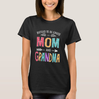 Blessed To Be Called Mum and Grandma Funny T-Shirt