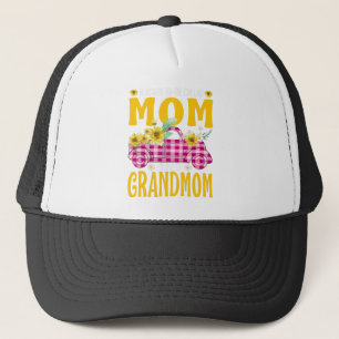 Blessed To Be Called Mum And Grandmom Sunflower.pn Trucker Hat