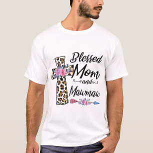 Blessed To Be Called Mum And Mawmaw Floral Mother' T-Shirt