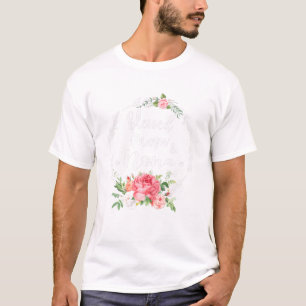 Blessed To Be Called Mum And NONA Cute Flower Gift T-Shirt
