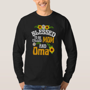 Blessed To Be Called Mum And Oma Floral Mother's D T-Shirt