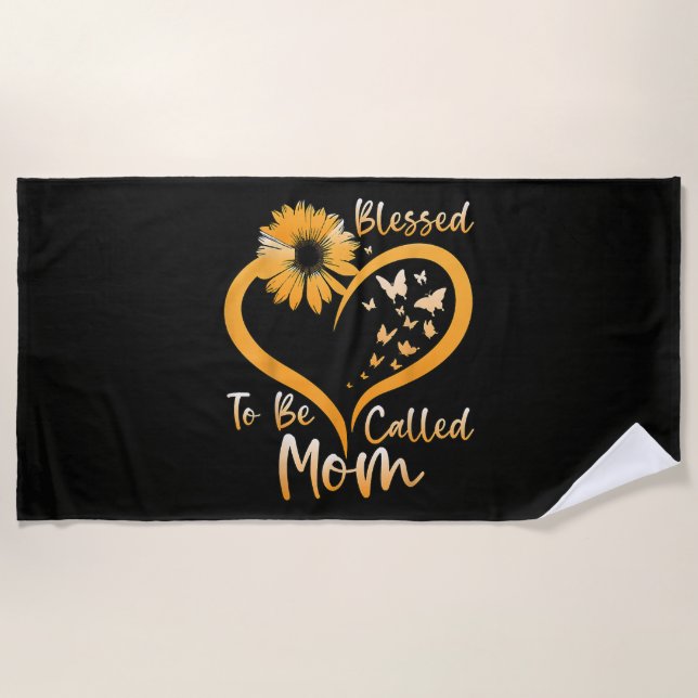Blessed To Be Called Mum Beach Towel (Front)