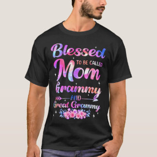 Blessed To Be Called Mum Grammy Great Grammy T-Shirt