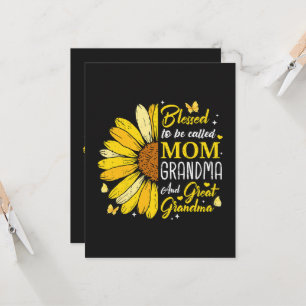 Blessed to Be Called Mum Grandma Card