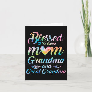 Blessed To Be Called Mum Grandma Great Grandma Mot Card