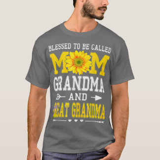 Blessed To Be Called Mum Grandma Great Grandma Mot T-Shirt