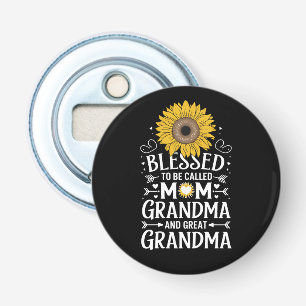 Blessed To Be Called Mum Grandma Great Sunflower Bottle Opener