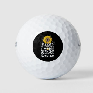 Blessed To Be Called Mum Grandma Great Sunflower Golf Balls