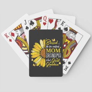Blessed to Be Called Mum Grandma Playing Cards