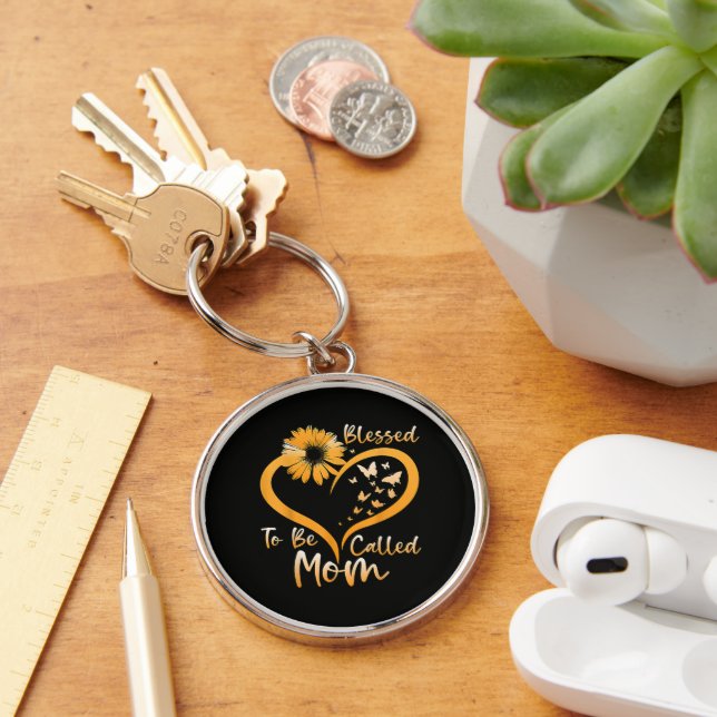 Blessed To Be Called Mum Key Ring (Desk)