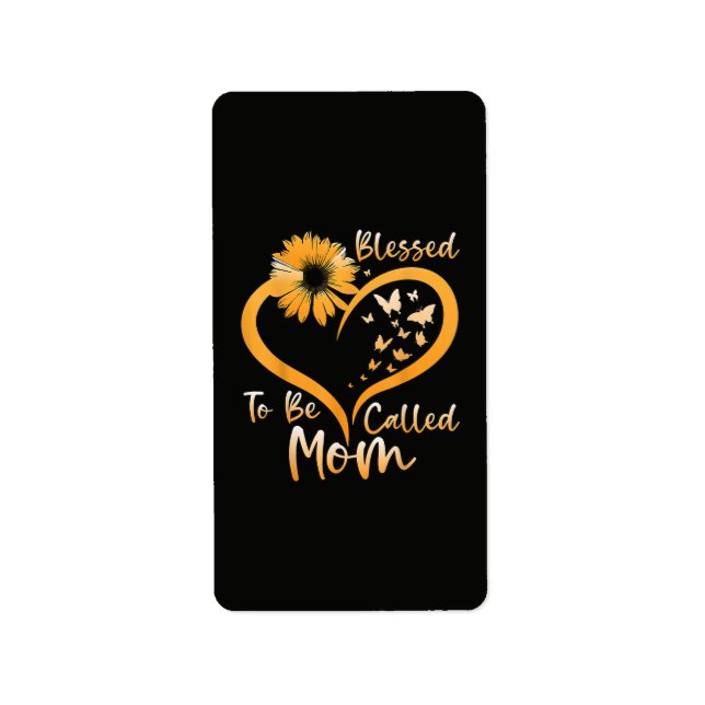 Blessed To Be Called Mum Label (Front)