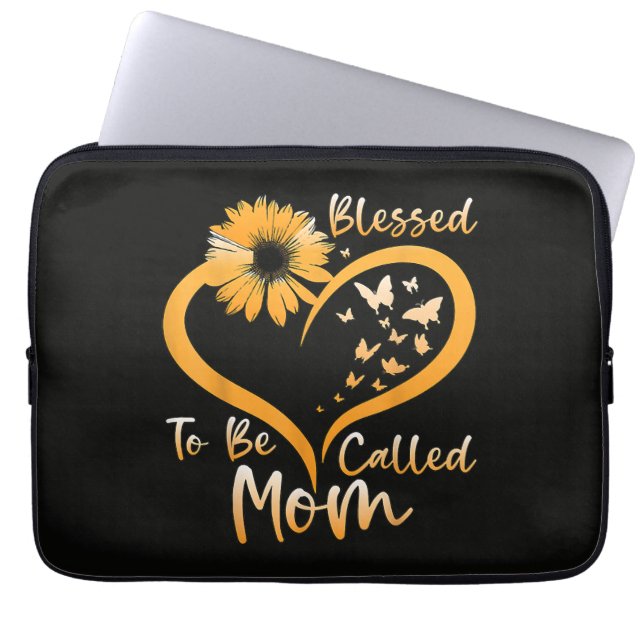Blessed To Be Called Mum Laptop Sleeve (Front)