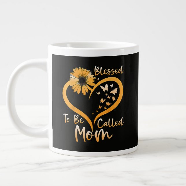 Blessed To Be Called Mum Large Coffee Mug (Left)