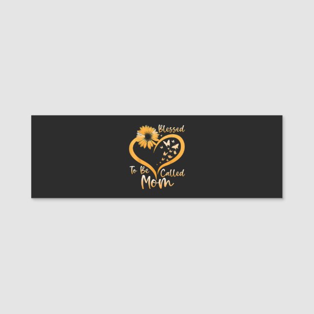 Blessed To Be Called Mum Name Tag (Front)