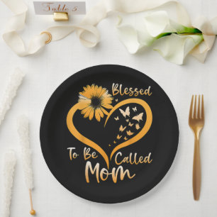 Blessed To Be Called Mum Paper Plate