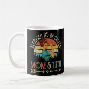 Blessed To Be Called Mum & Tutu Women Rosie Retro Coffee Mug