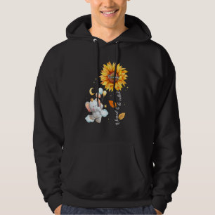 Blessed To Be Called Mummy Elephant Sunflower Moth Hoodie