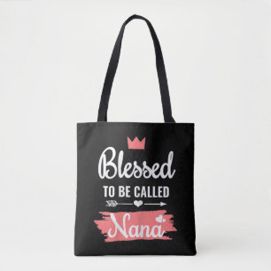 Blessed to be called Nana Colourful Christmas Tote Bag