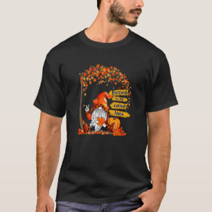Blessed To Be Called Nana Gnome Pumpkin Thanksgivi T-Shirt