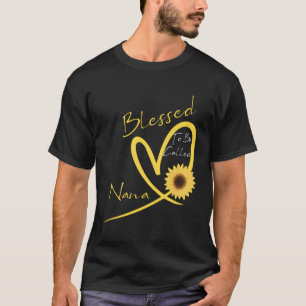 Blessed To Be Called Nana Sunflower Heart T-Shirt