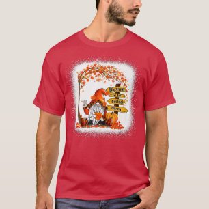 Blessed To Be Called Nanny Gnome Fall Autumn Thank T-Shirt