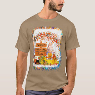 Blessed To Be Called Nany Gnome Fall Autumn Thanks T-Shirt
