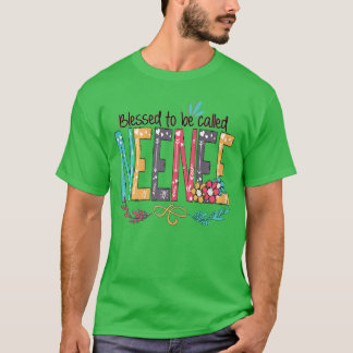 Blessed to be called Neenee Colorful giftsGrandma  T-Shirt