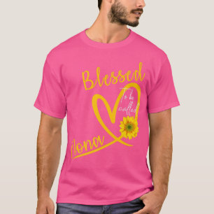 Blessed To Be Called Nona Heart Sunflower Mothers T-Shirt