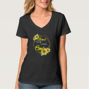 Blessed To Be Called Omi Sunflower Omi Mothers day T-Shirt
