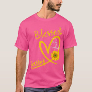 Blessed To Be Called Sassy Heart Sunflower Mothers T-Shirt