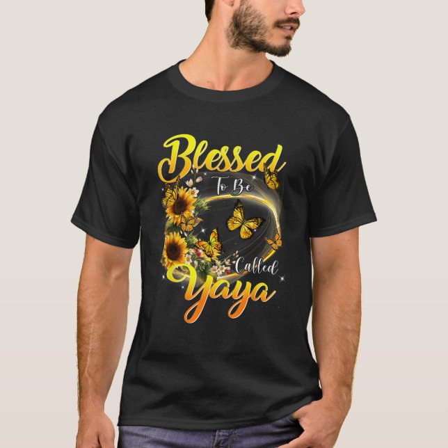 Blessed to be called Yaya Shirt Sunflower Lovers G (Front)
