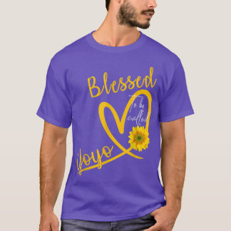Blessed To Be Called Yoyo Heart Sunflower Mothers  T-Shirt