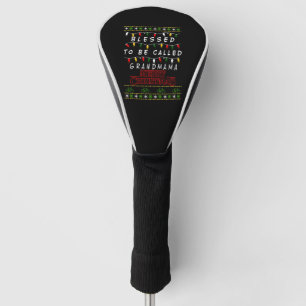 Blessed To Be Grandmama Grandma Gift Christmas Golf Head Cover