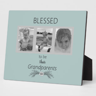 Blessed to be Their Grandparents Multi-Photo Plaque