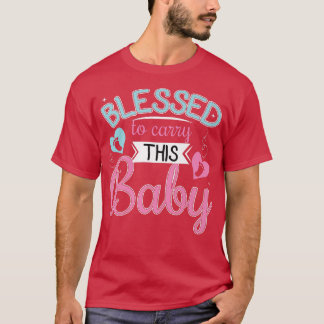 Blessed To Carry This Baby Pregnant Mummy Pregnanc T-Shirt