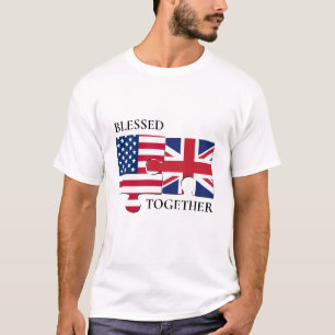 Blessed Together USA UNION JACK Flag T-Shirt