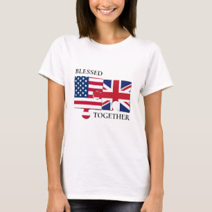 Blessed Together USA UNION JACK Flag T-Shirt