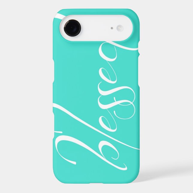 Blessed Turquoise Statement iPhone 5s Case (Back)