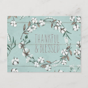 Blessed VI Mint   Thankful & Blessed Postcard