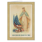 Blessed Virgin Mary American Flag