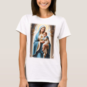 Blessed Virgin Mary and Baby Jesus T-Shirt