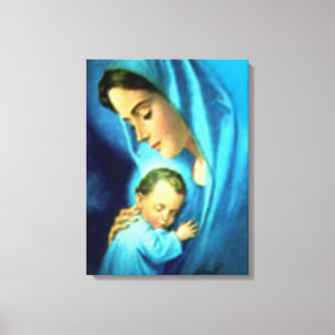 Blessed Virgin Mary and Infant Child Jesus Canvas Print