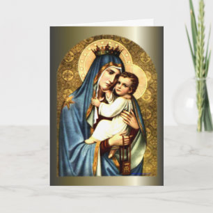 Blessed Virgin Mary and Infant Child Jesus Card
