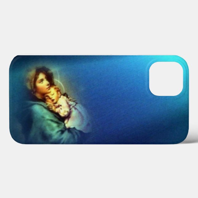 Blessed Virgin Mary and Infant Child Jesus Case-Mate iPhone Case (Back (Horizontal))