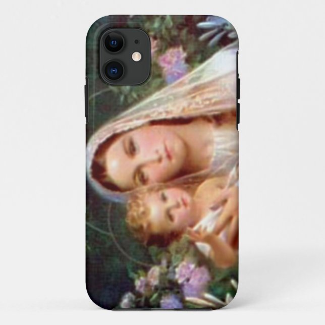 Blessed Virgin Mary and Infant Child Jesus Case-Mate iPhone Case (Back)