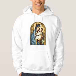 Blessed Virgin Mary and Infant Child Jesus Hoodie