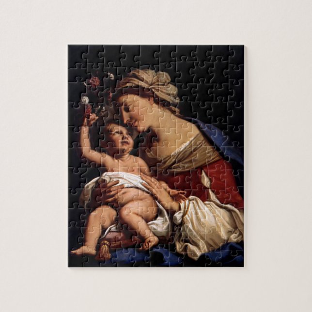 Blessed Virgin Mary and Infant Child Jesus -Sirani Jigsaw Puzzle (Vertical)