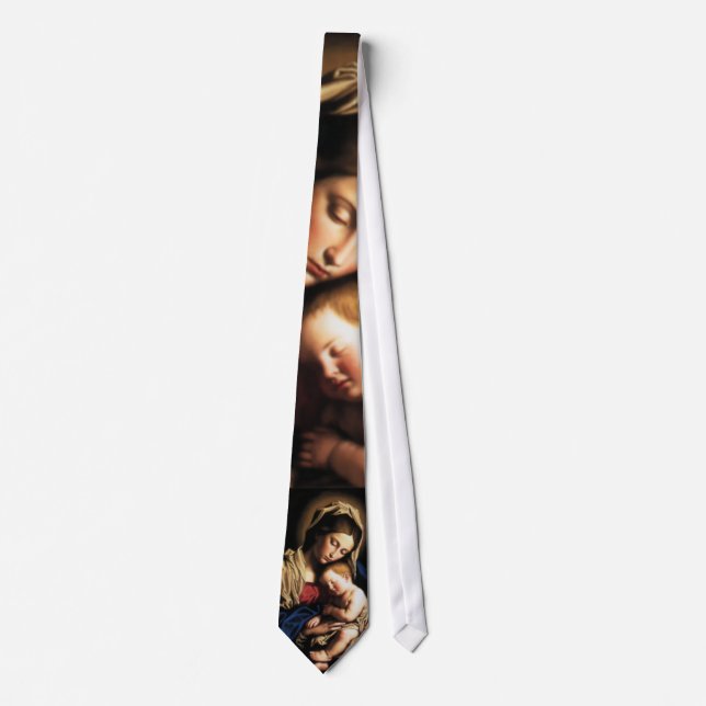 Blessed Virgin Mary and Infant Child Jesus Tie (Front)